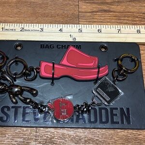 Steve Madden Red Loafer Bag Charms NWT
